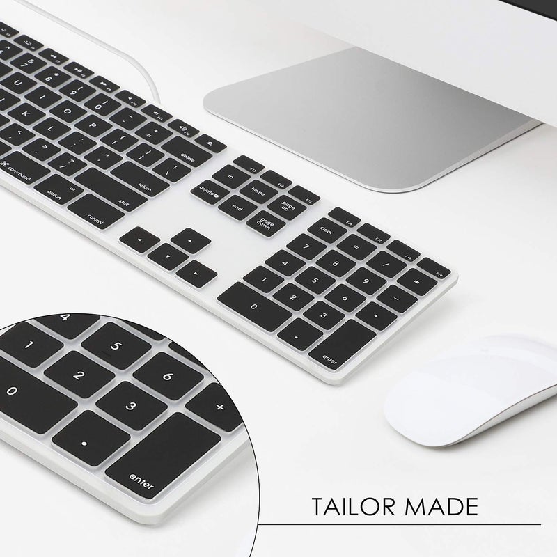 Allinside Black Keyboard Cover for iMac USB Keyboard A1243 MB110LL/B - Image 3